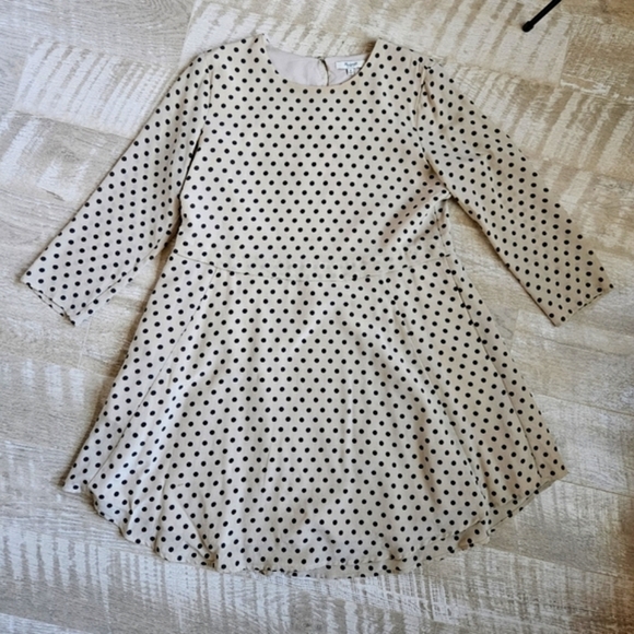 Madewell Silk Polka Dots Mini Dress - Picture 7 of 14